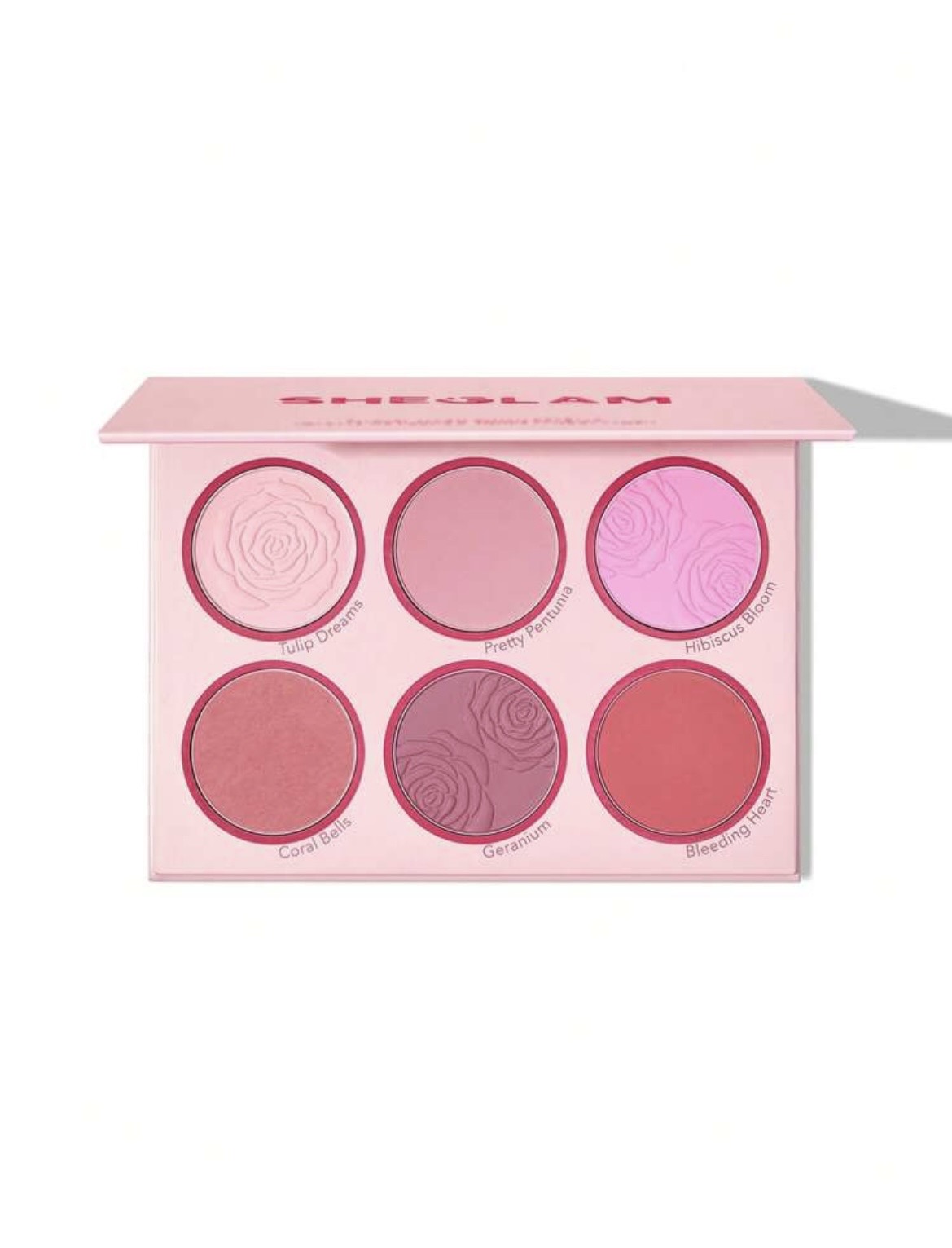 پلت ۶ رنگ رژگونه پودری شیگلم مدل Blushing Bouquet
