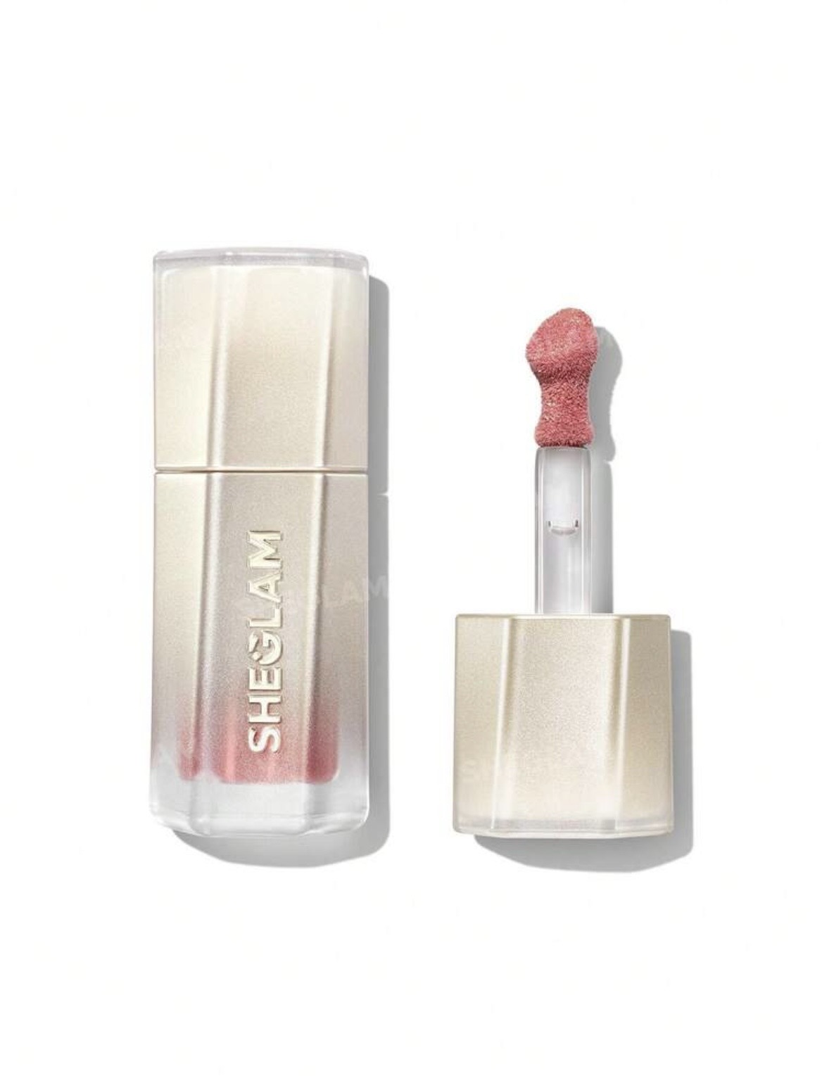 رژلب مایع مات/شاینی شیگلم مدل Stardust Swipe Glitter Liquid رنگ Cosmic Pink
